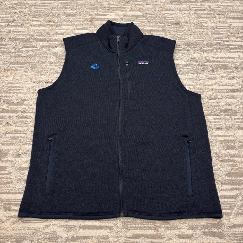 Patagonia Better Sweater Fleece Vest Men’s XL Full Zip Warm Outdoor Hike W Logo